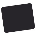 Imagen de la alfombrilla negra Fellowes con diseño ergonómico para uso con ratones. SKU: 29704