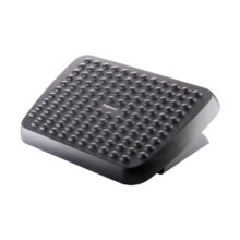 Soporte para el apoyo de pies Fellowes modelo 48121-70 en color negro, ideal para mejorar la postura en la oficina