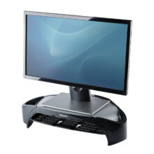 Soporte Fellowes 8020801 para monitor de 21 pulgadas, color negro, ideal para escritorio, SKU 8020801