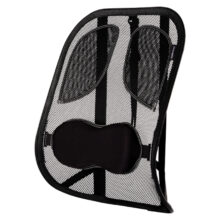 Soporte lumbar Fellowes 8029901, diseño ergonómico en grafito ideal para respaldos de oficina. SKU: 8029901