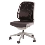 Soporte lumbar Fellowes 8029901, diseño ergonómico en grafito ideal para respaldos de oficina. SKU: 8029901