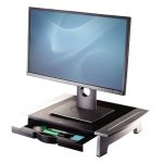 Escritorio Fellowes Office Suites de 71,1 cm en color negro y plata, SKU 8031101