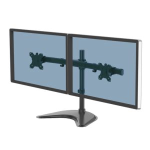 Soporte para monitor Fellowes Seasa 8043701, 68.6 cm (27 pulgadas), diseño de escritorio en color negro