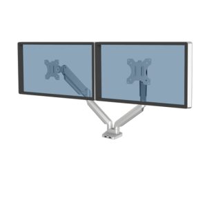 Soporte de pared Fellowes Platinum Series 8056501 para monitor de 40 pulgadas, color plata, SKU 8056501
