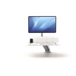 Soporte para monitores Fellowes Lotus RT, ajustable en altura, SKU 8081701, ideal para ergonomía en el trabajo
