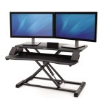 Monitor Fellowes modelo Corsivo en acabado negro, soporta hasta 17 kg. SKU: 8091001
