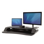 Monitor Fellowes modelo Corsivo en acabado negro, soporta hasta 17 kg. SKU: 8091001