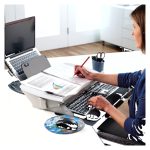 Fellowes Easy Glide archivador negro y gris, modelo 8210001 con diseño ergonómico para monitores