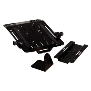 Soporte para monitor negro Fellowes Vista de 17 pulgadas, SKU 8211901, ideal para escritorios