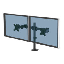 Soporte para monitor Fellowes Reflex de escritorio para pantallas de hasta 27 pulgadas, color negro, SKU 8502601