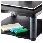 Soporte para monitor Fellowes de 53,3 cm (21 pulgadas) para escritorio en grafito, SKU 9169401