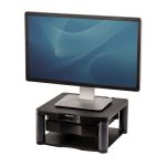Soporte para monitor Fellowes de 53,3 cm para escritorio en color grafito. SKU: 9169501