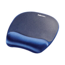 Imagen de la alfombrilla para ratón Fellowes modelo 9172801 en color azul, diseñada para mayor comodidad y precisión en el uso del ratón.