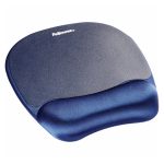 Imagen de la alfombrilla para ratón Fellowes modelo 9172801 en color azul, diseñada para mayor comodidad y precisión en el uso del ratón.