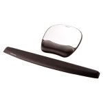 Fellowes 9175801 alfombrilla para ratón en colores negro y plata, ideal para un uso cómodo y eficiente del ratón