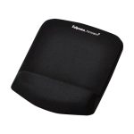 Imagen de la alfombrilla para ratón Fellowes, modelo 9252003, en color negro, ideal para uso ergonómico