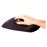 Imagen de la alfombrilla para ratón Fellowes, modelo 9252003, en color negro, ideal para uso ergonómico