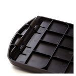 Vista de la alfombrilla para ratón modelo Fellowes 9374001 en color Grafito, está hecha de material antideslizante para mayor precisión.