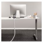 Fellowes CableZip tubo flexible para protección de cables en color blanco, 1 pieza, SKU 9929901