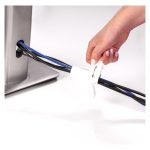 Fellowes CableZip tubo flexible para protección de cables en color blanco, 1 pieza, SKU 9929901