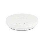 El Fortinet FortiAP-221E es un punto de acceso inalámbrico interior con doble radio, compatible con 802.11 b/g/n y 802.11 a/n/ac Wave 2, antenas internas, un puerto RJ45 10/100/1000 y capacidad MU-MIMO 2x2. SKU FAP-221E-E.