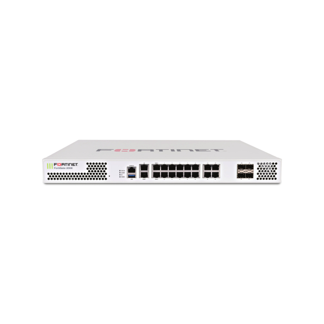Fortinet Firewall FortiGate-200E con FortiCare y FortiGuard por 60 Meses Imagen del Firewall Fortinet FortiGate-200E con servicio FortiCare Premium y FortiGuard Unified Threat Protection por 60 meses. SKU: FG-200E-BDL-950-60
