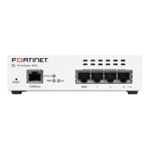 Fortinet FortiGate-30G Firewall con FortiCare Premium y FortiGuard Enterprise Protection para 60 meses, SKU FG-30G-BDL-809-60