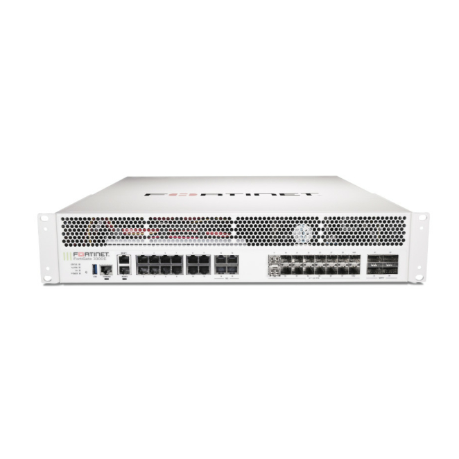 Fortinet FortiGate-3301E con Soporte FortiCare y Protección UTP por 60 Meses Fortinet FortiGate-3301E firewall hardware con servicios FortiCare Premium y FortiGuard Unified Threat Protection por 60 meses, SKU FG-3301E-BDL-950-60