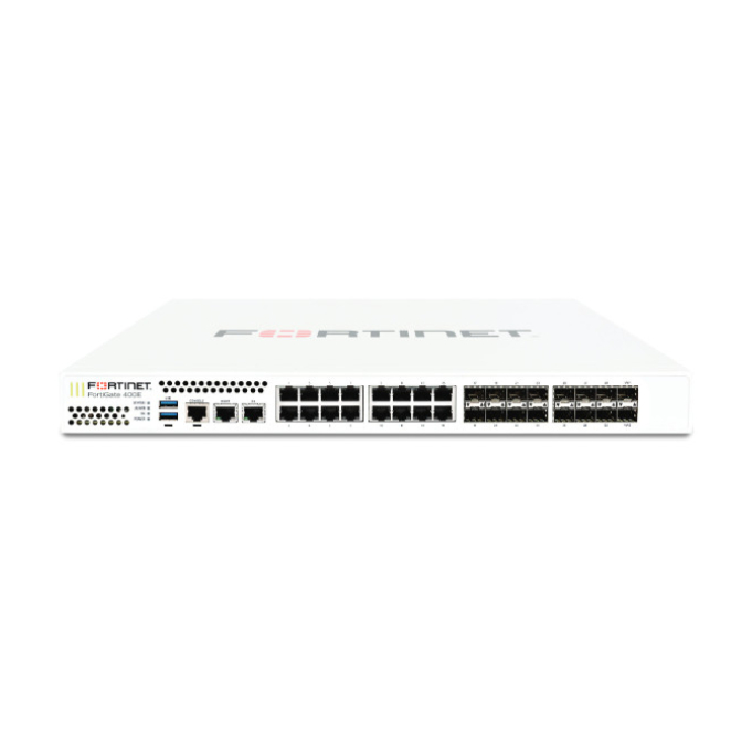 Fortinet Firewall FortiGate-400E con FortiCare y FortiGuard 60 meses Firewall Fortinet FortiGate-400E-BYPASS con FortiCare Premium y FortiGuard Unified Threat Protection para 60 meses SKU FG-400E-BYPASS-BDL-950-60