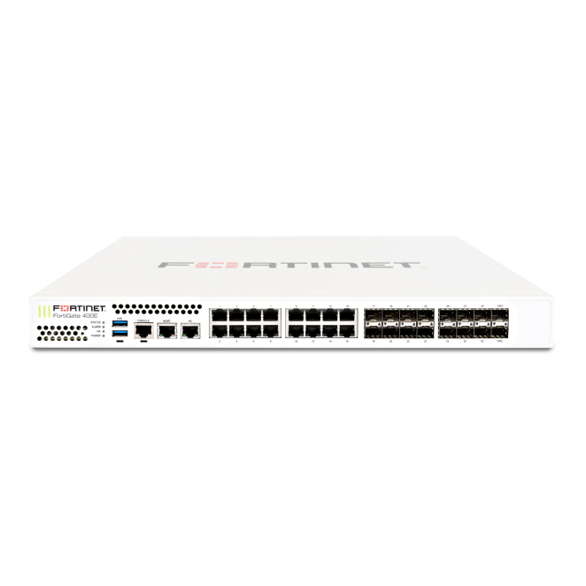 Fortinet Firewall FortiGate-401E con FortiCare Premium y FortiGuard 60 meses Imagen del Fortinet Firewall FortiGate-401E con servicios FortiCare Premium y FortiGuard Enterprise Protection para 60 meses, SKU FG-401E-BDL-809-60