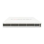 Fortinet FortiSwitch-1024E con 24 slots GE/10GE SFP/SFP+ y 2 slots 100GE QSFP28. SKU FS-1024E. Controlador compatible FortiGate para redes cableadas