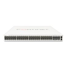 Fortinet FortiSwitch-1024E con 24 slots GE/10GE SFP/SFP+ y 2 slots 100GE QSFP28. SKU FS-1024E. Controlador compatible FortiGate para redes cableadas