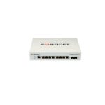 FortiSwitch-108F L2 Switch - 8 x GE RJ45 ports, 2 x GE SFP, Fanless, 12V/3A power adapter of input voltage 100 - 240VAC. Switch can also be powered over ethernet on Port 8 (PD port), FortiGate Switch controller compatible.