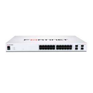 FortiSwitch-124F-POE, switch Layer 2 compatible con FortiGate con 24 puertos 1G RJ45 y 4 puertos 10G/1G SFP+/SFP, SKU FS-124F-POE