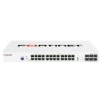 FortiSwitch-124G-FPOE Layer 2 FortiGate switch controller compatible PoE switch with 24x 2.5G/1G/100M RJ45 ports - 8x 802.3bt (90W) PoE and 16x 802.3af/at (30W) PoE - and 6x 10G/1G SFP+/SFP ports, and 1x RJ45 console port. Max 780W PoE output limit with smart fan/temperature control