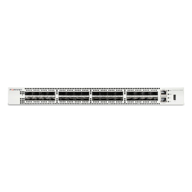 Fortinet Switch Layer 2/3 con 32 Puertos 100 GE FortiSwitch-3032E de Fortinet, switch compatible con controlador FortiGate, tiene 32 puertos 100 GE QSFP28 y fuentes de alimentación duales. SKU FS-3032E