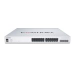 Switch FortiSwitch-424E-POE de Fortinet con 24 puertos GE RJ45, 4 puertos SFP+ 10 GE, compatible con controlador FortiGate, PoE+ con límite automático de salida Max 250W, SKU FS-424E-POE