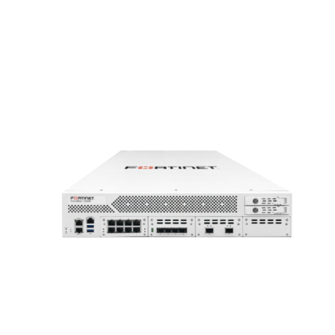 Fortinet FortiWeb 1000F cortafuegos hardware 2U 2,5 Gbit/s Imagen del cortafuegos Fortinet FortiWeb 1000F con 2U de tamaño y velocidad de 2,5 Gbit/s, SKU FWB-1000F-BDL-934-12