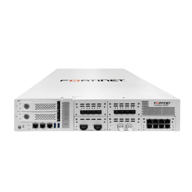 Fortinet cortafuegos Fortiweb 4000F de alto rendimiento 70 Gbit/s Imagen del cortafuegos de hardware Fortinet Fortiweb 4000F con velocidad de 70 Gbit/s y tamaño de 2U, SKU FWB-4000F-BDL-934-60