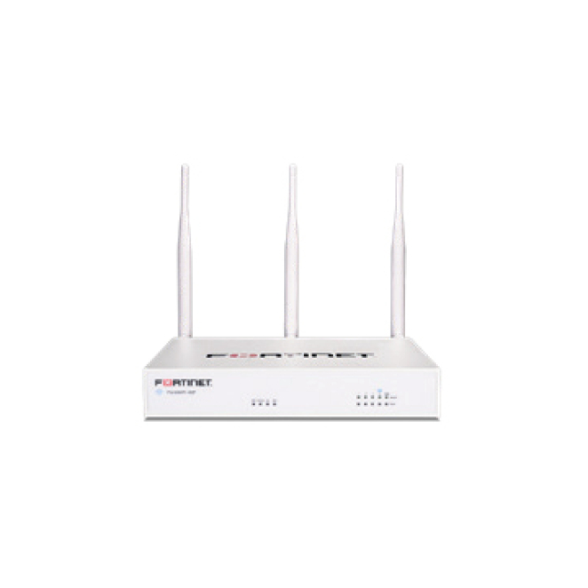 Fortinet FortiWiFi 60F Firewall con Protección Enterprise 60 Meses Imagen del FortiWiFi-60F, firewall potente con FortiCare Premium y FortiGuard Enterprise Protection por 60 meses, SKU FWF-60F-E-BDL-809-60