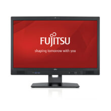 Vista frontal del Fujitsu ESPRIMO K558, un ordenador todo en uno con procesador Intel Core i3-9100, pantalla de 23.8 pulgadas a 1920 x 1080 píxeles, 8 GB de RAM, 256 GB SSD y Windows 10 Pro. SKU: LKN:K5584P0010PL