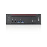 Mini PC Fujitsu ESPRIMO Q558 con Intel Core i3-9100, 8GB DDR4-SDRAM, 256GB SSD, Windows 10 Pro, colar negro y rojo, SKU LKN:Q0558P0013PL