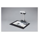 Ricoh ScanSnap SV600, escáner de captura aérea con resolución de 285 x 218 DPI, tamaño A3, en colores negro y blanco. SKU: PA03641-B301