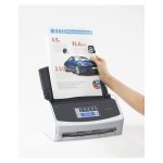 Escáner Ricoh ScanSnap iX1600 con alimentador automático de documentos, resolución de 600 x 600 DPI, tamaño A4, color blanco. SKU: PA03770-B401