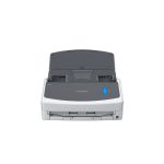 Imagen del escáner blanco Ricoh ScanSnap iX1400 con alimentador automático de documentos ADF, resolución de 600 x 600 dpi y tamaño A4. SKU: PA03820-B001