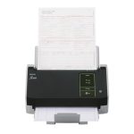Escáner de documentos Ricoh fi-8040 con alimentador automático (ADF) y manual, resolución de 600 x 600 DPI, tamaño A4, en color negro y gris, SKU PA03836-B001