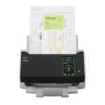 Escáner de documentos Ricoh fi-8040 con alimentador automático (ADF) y manual, resolución de 600 x 600 DPI, tamaño A4, en color negro y gris, SKU PA03836-B001