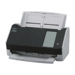 Escáner de documentos Ricoh fi-8040 con alimentador automático (ADF) y manual, resolución de 600 x 600 DPI, tamaño A4, en color negro y gris, SKU PA03836-B001