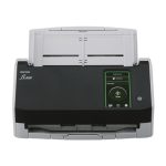 Escáner de documentos Ricoh fi-8040 con alimentador automático (ADF) y manual, resolución de 600 x 600 DPI, tamaño A4, en color negro y gris, SKU PA03836-B001