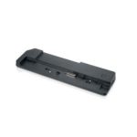 Base para portátil y replicador de puertos Fujitsu, modelo S26391-F1607-L109, en color negro con acoplamiento